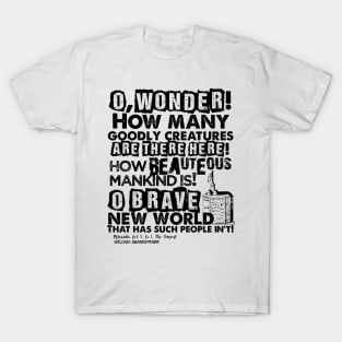 The Tempest Brave New World Quote T-Shirt